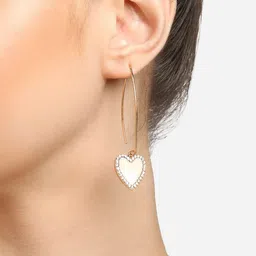 Zaveri Pearls Set Of 2 Gold-Plated Drop Earrings image 2