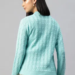 Pierre Carlo Cable Knit Cardigan with Embellished Detail image 3