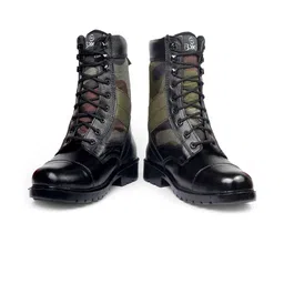Bxxy Men Printed Leather Army Boots image 5