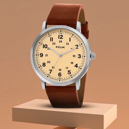 FCUK Men Printed Dial & Leather Straps Analogue Watch FK00018A-picture-30
