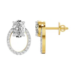 Sparkles Lab Grown Diamond 14k (585) Yellow Gold Earrings for Women image 2