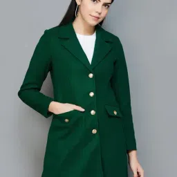 Code by Lifestyle Green Regular Fit Blazer-image-28