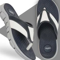 Fausto Men's Navy Thong Sandals-picture-9