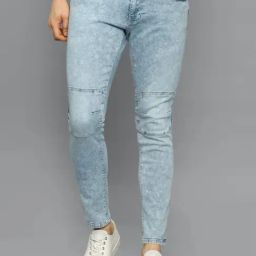 Allen Solly Blue Cotton Regular Fit Jeans-picture-5
