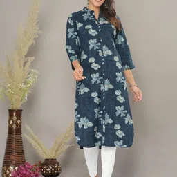 Mehsoos Women Floral Printed Handloom Kurta-image-4