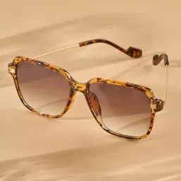 Joker & WItch Brown Gradient Square Sunglasses for Women image 2