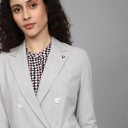 Allen Solly Grey Regular Fit Blazer image 5