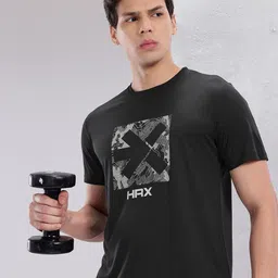HRX by Hrithik Roshan Men Brand Logo Printed Rapid-Dry Training T-shirt-picture-41