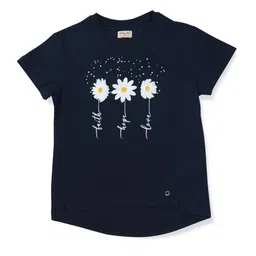 Gini and Jony Navy Blue Print High-Low Top-picture-48