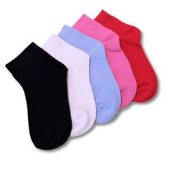 TIPY TIPY TAP Kids Pack Of 5 Solid Cotton Ankle-Length Socks-picture-14