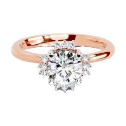 Sparkles Lab Grown Diamond 14k (585) Rose Gold Ring for Women-picture-49