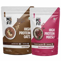 MuscleBlaze High Protein Oats & Muesli 1 kg Combo-picture-17