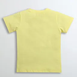 Barbie by Tiny Girl Woven Mattel Featuring Half Sleeves Characters Printed Tee - Yellow image 3