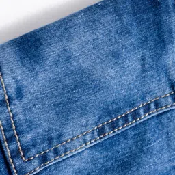 kookie kids india Kookie Kids Denim Woven Full Length Washed Jeans - Blue image 4