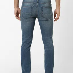Celio Men Blue Slim Fit Mid-Rise Clean Look Stretchable Jeans image 3