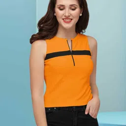 DressBerry Striped Scuba Tank Sleeveless Crop Top-picture-38