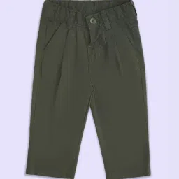 Pantaloons Baby Green Cotton Regular Fit Trousers-picture-26