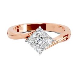 Sparkles Lab Grown Diamond 14k (585) Rose Gold Ring for Women-picture-41