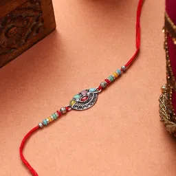 Mali Fionna Tie-Up Stone-Studded & Beaded Rakhi-picture-15