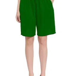 PATRORNA Dark Green Regular Fit Shorts-picture-16