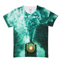 Wear Your Mind Boys Green Printed Round Neck Regular Fit T-shirt-picture-12