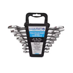 HAMCO Drop Forged Carbon Steel Double Open Ended Jaw Spanner Set, HIL-12 (Set of 12 Pcs)-picture-41