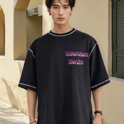 UNRL Skull Graphic Oversized Cotton T-shirt-image-22
