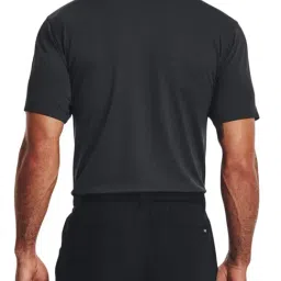 Under Armour Black Regular Fit Self Pattern Sports Polo image 2