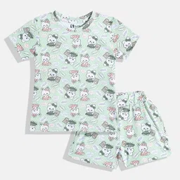 Eteenz Girls Animal Graphic Print T-Shirt with Shorts-picture-32