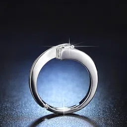 Designs & You Silver-Plated Crystal Studded Adjustable Finger Ring-picture-26