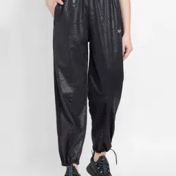 Adidas Originals Black Relaxed Fit High Rise Track Pants-image-18