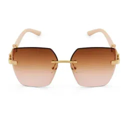 Joker & WItch Brown Gradient Square Sunglasses for Women image 4