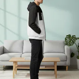 Mast & Harbour Men Colourblocked Hooded Parka with Embroidered Jacket image 3