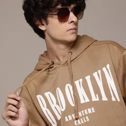 The Roadster Lifestyle Co. Men Printed Hooded Relaxed Fit Sweatshirt-picture-46