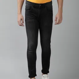 VAN HEUSEN DENIM LABS Men Black Super Skinny Fit Stretchable Jeans-picture-28