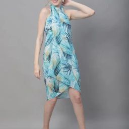Claura Blue Printed Beachwear Sarong-picture-9