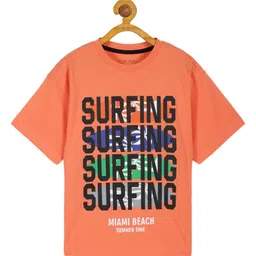 PLUM TREE Boys Typography 2 Printed Applique T-shirt image 4