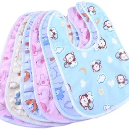 MOM & SON Baby Waterproof Bibs Apron (6 Button bibs) image 1