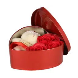 Webelkart Artificial Flower Gift Box (Red, 3 Piece), Artificial Flora image 3