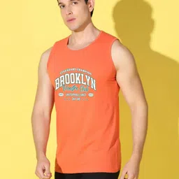 WOOSTRO Men Pack of 2 Typography Printed Round Neck Cotton Slim Fit Sports T-shirts image 5