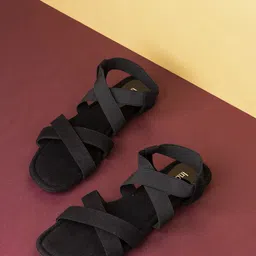 Inc 5 Women Striped Open Toe Casual Flat Sandals-picture-17