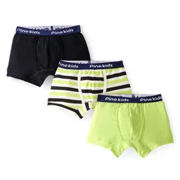 Pine Kids Cotton Lycra Knit Striped Briefs Pack of 3 - Multicolor-image-9