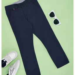 Pantaloons Junior Solid Trousers - Navy Blue-picture-11