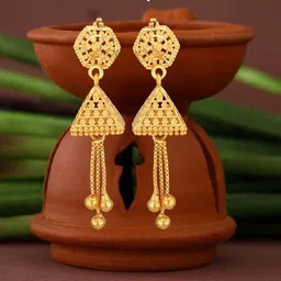 VIVASTRI Women Gold-Plated Alloy Earrings image 1