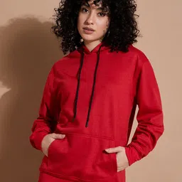 The Roadster Lifestyle Co Loose Fit Long Sleeve Hooded Sweatshirt-image-98