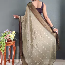 DIVASTRI Woven Design Satin Ready to Wear Saree image 2