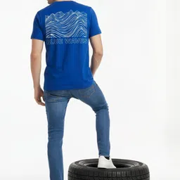 HERE&NOW Typography Printed Round Neck Short Sleeves Bio Finish Pure Cotton T-shirt image 2