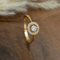 ARTKLIM Gold-Plated CZ-Studded Anti-Tarnish Adjustable Finger Ring-picture-27