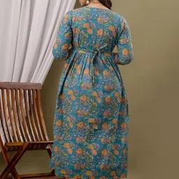 Aasira Floral Print Maternity Maxi Dress image 4