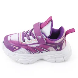 Pine Kids Sneaker with Lace up & Velcro Closure - Purple image 4
